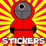 Stickers el juego Calamar Animados