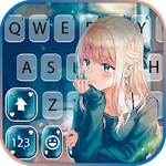Anime Love Girl Keyboard Background
