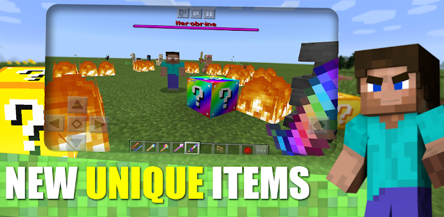 Rainbow Lucky Block Addon  Minecraft PE Mods & Addons