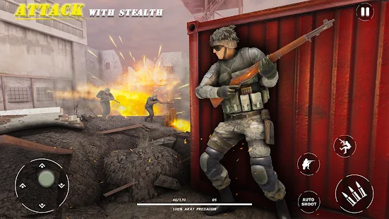 Baixar e jogar jogo de tiro de guerra mundial: do exército no PC com MuMu  Player