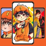 Wallpaper Boboiboy Galaxy Supra HD
