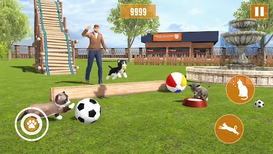 Jogo do gatinho 3d, simulador de gato e cachorro, Virtual Puppy