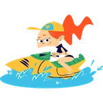 Boating Girl Over River Game