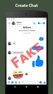 Creator fake online chat Fake Facebook