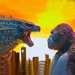 Giant Godzilla Vs Monster Kong City Destruction