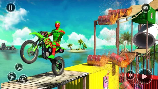 Baixar e jogar Crazy Bike Racing Stunt Game no PC com MuMu Player