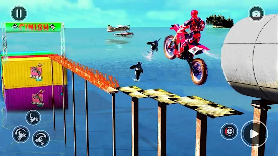 Baixar e jogar Crazy Bike Racing Stunt Game no PC com MuMu Player