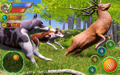 Download and play Virtual Arctic Wolf Family Simulator: Animal Games on PC  with MuMu Player