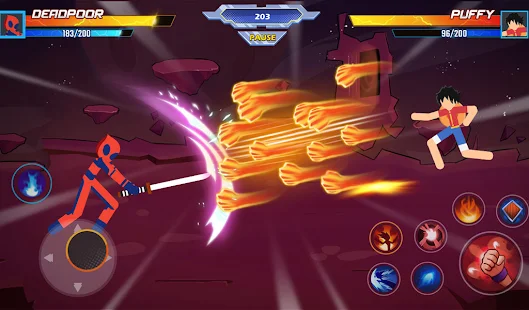 Download Stick Dragon Fight Warrios android on PC