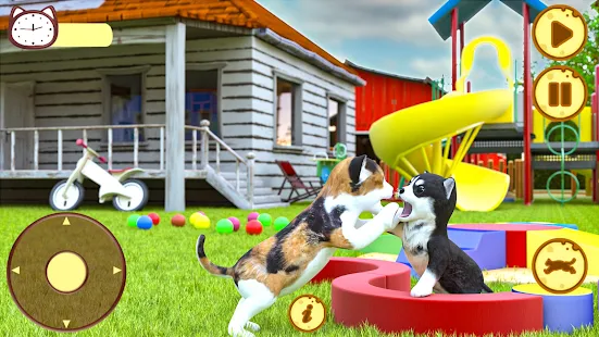 jogo de gato fofo - meu simulador de gato virtual doce jogo de