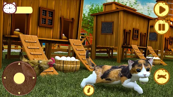 Jogo do gatinho 3d, simulador de gato e cachorro, Virtual Puppy