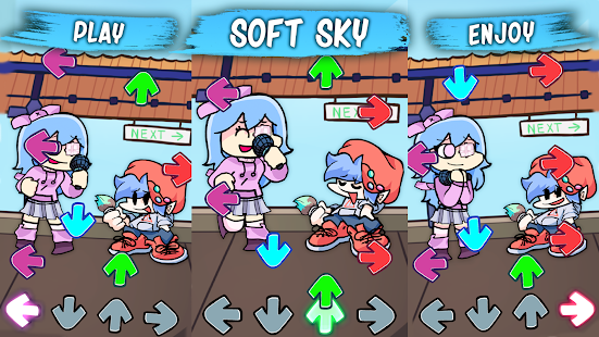 FNF vs Soft Sky FNF mod game play online, pc download