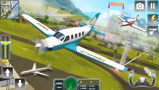 Baixar e jogar Vôo Simulador : Avião Jogos 3D no PC com MuMu Player