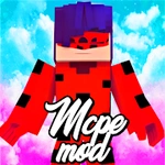 Miraculeuse 3D Skins + Mod Ladybug Noir For MCPE