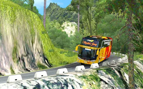 Ônibus turístico moderno: simulador de ônibus offroad novo ônibus