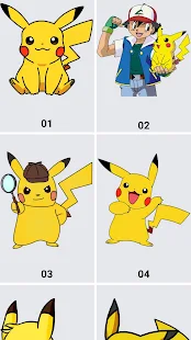 como desenhar o pikachu