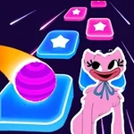 Huggy Wuggy Dancing Tiles hop