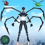 Black Spider Rope Hero Vice City Gangster Fighting