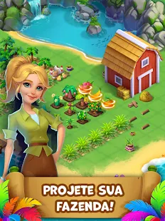 Baixar e jogar Farm Bay: Jogo de Fazenda e Aventuras no PC com