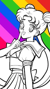 Imagem: Páginas para colorir SAILOR MOON - Melhores amigas