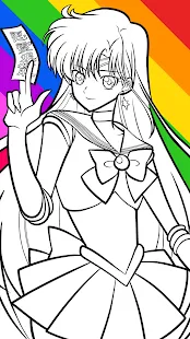 Imagem: Páginas para colorir SAILOR MOON - Melhores amigas