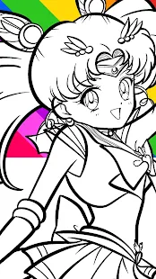 Imagem: Páginas para colorir SAILOR MOON - Melhores amigas