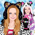Heure d'hiver dressup chaud