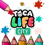 coloring toca boca life world