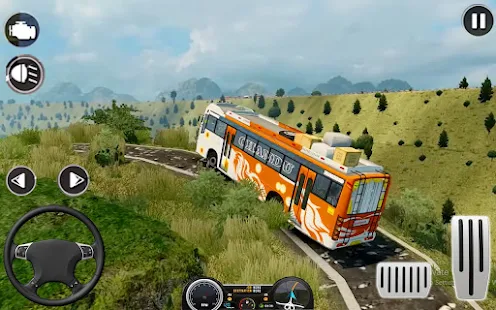 Ônibus turístico moderno: simulador de ônibus offroad novo ônibus