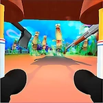 Bob vs Zombies in BikiniBottom