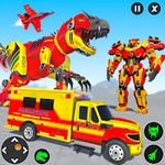 Flying Ambulance Dino Robot