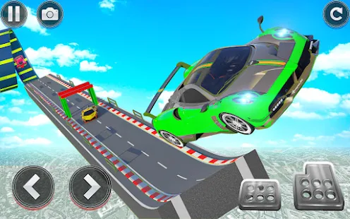 Play Crazy Car Impossible Sky Tracks