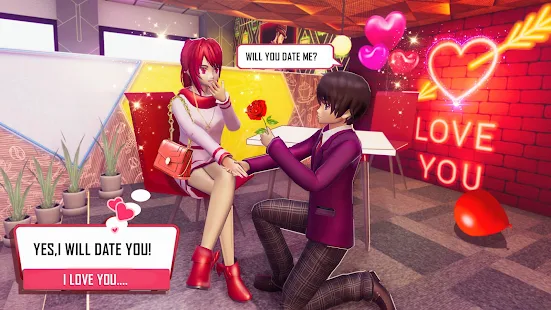 Baixe School Love Life: Anime Games no PC