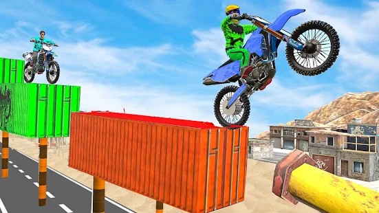 Baixar e jogar Crazy Bike Racing Stunt Game no PC com MuMu Player