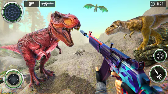 Baixar e jogar Real Dino Hunter: Dino Game 3d no PC com MuMu Player