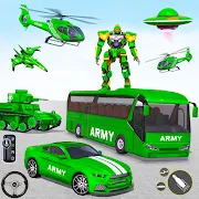 Game mobil robot bus tentara