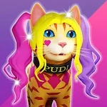 Cats run 3D
