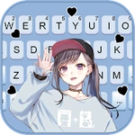 Anime Girl Blue 主題鍵盤