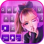 Kpop Pink Girl 主題鍵盤
