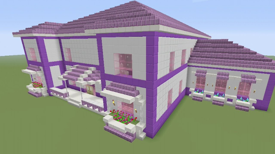 Baixe Casa rosa para minecraft no PC