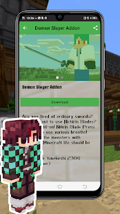 Download Zenitsu Demon Slayer Mod MCPE android on PC