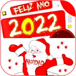 Feliz Navidad Feliz año nuevo 2022 Stickers