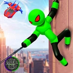 Miami Stickman Rope Hero City Gangster