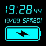 Horloge numérique fond d'écran