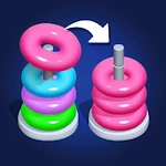 Hoop Stack Puzzle: Color Sort