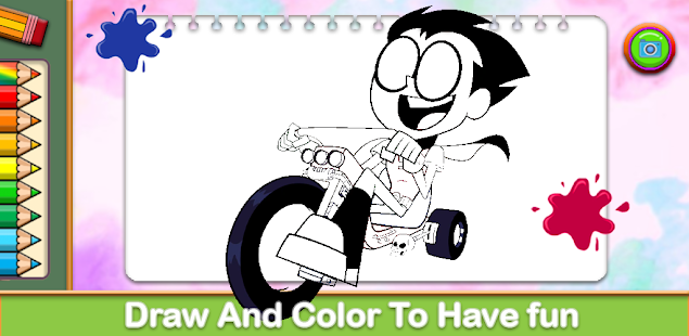 teen titans go robin coloring pages