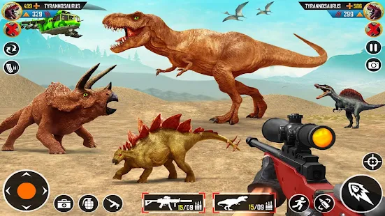 Baixar e jogar Real Dino Hunter: Dino Game 3d no PC com MuMu Player