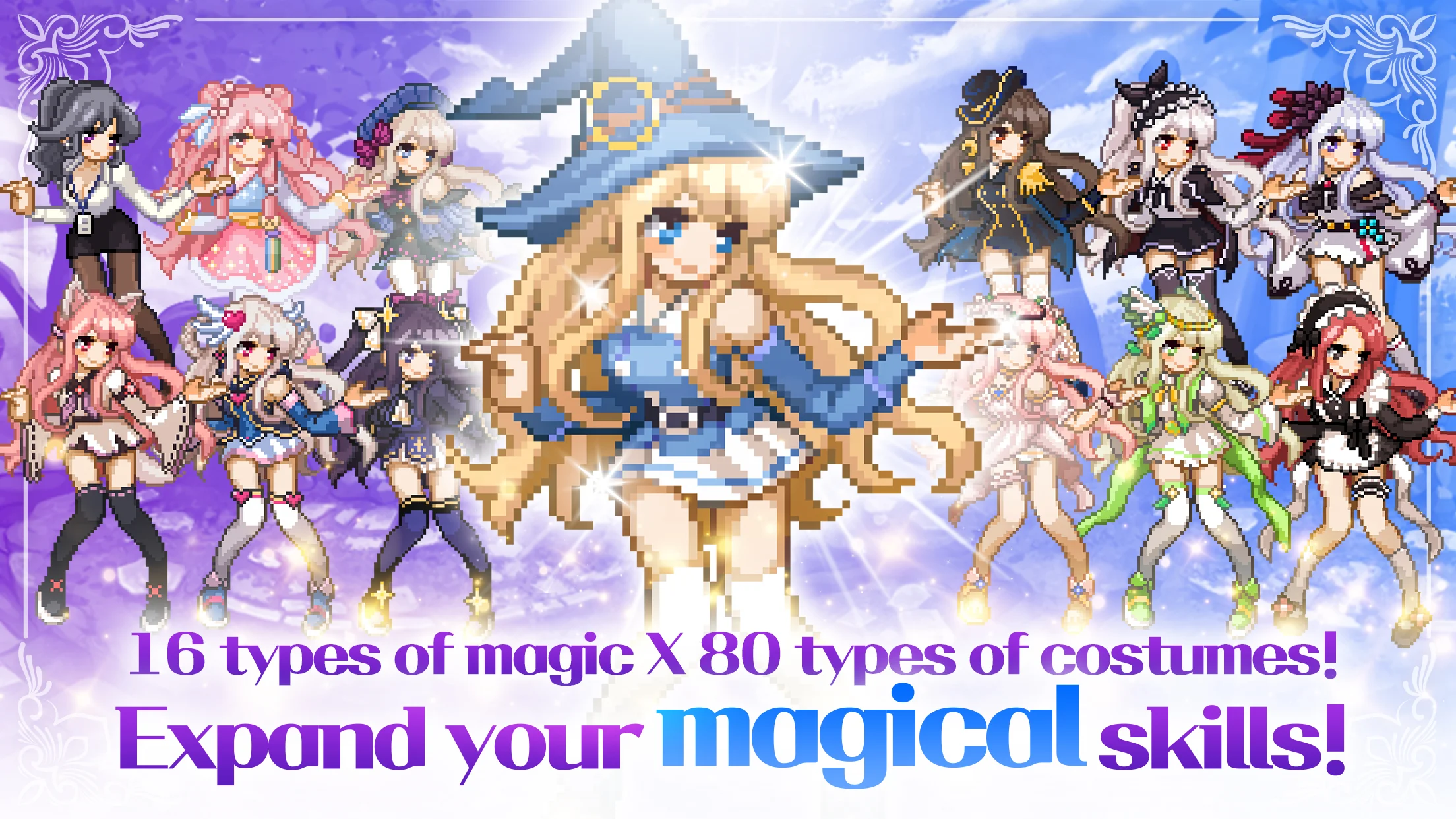 Download and play Magical Girl : Idle Pixel Hero on PC with MuMu Player