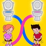 Toilet Rush Race: Draw Puzzle